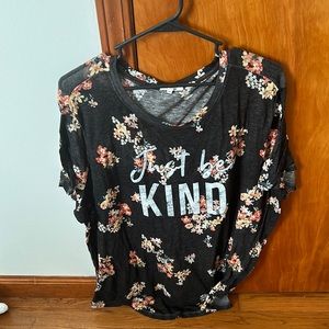 Maurice’s Just Be Kind Floral Graphic Tee Size 2X